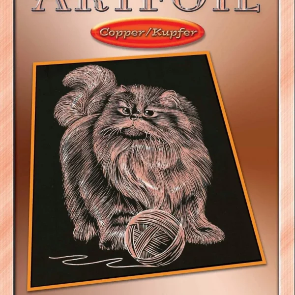 Artfoil медна гравюра Персийско коте, творчески комплект - Код D0057
