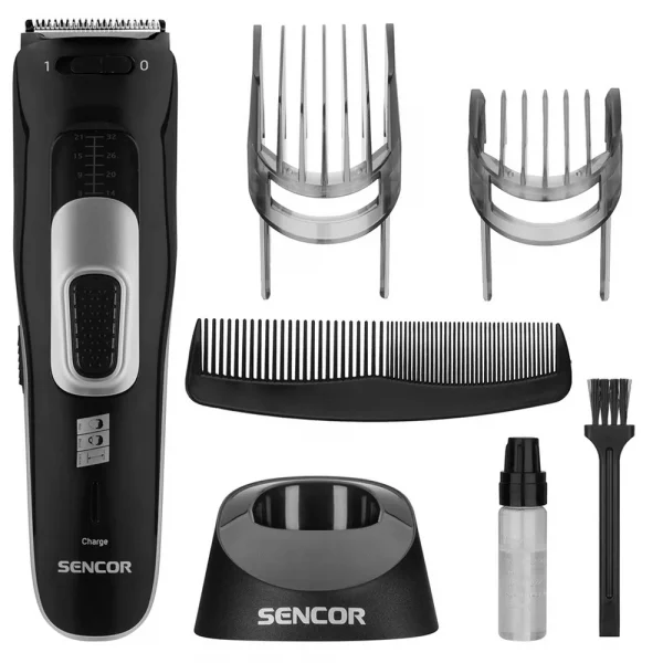 Машинка за подстригване Sencor SHP 4501BK, Сменяема приставка, Черен - Код G5311